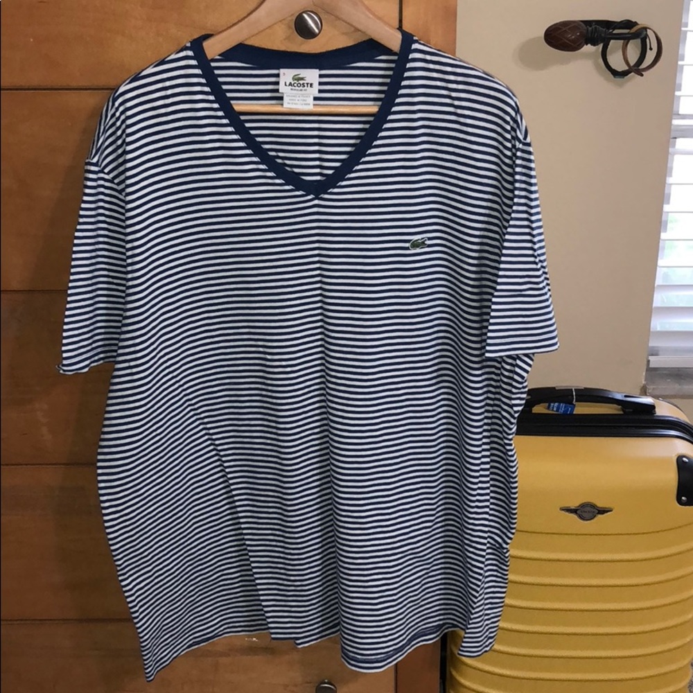Blue striped shirt